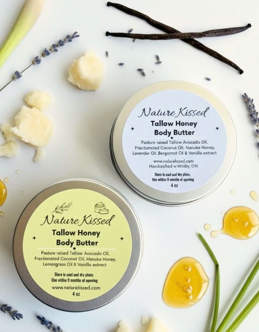 Tallow Honey Body Butter Duo | Moisturising, Soothing & Luxurious