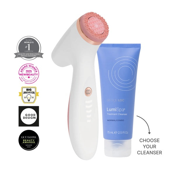 ageLOC® LumiSpa® iO Rose Gold + Treatment Cleanser Bundle