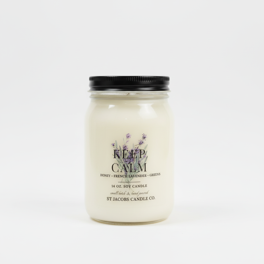 "KEEP CALM" Natural Soy Candle