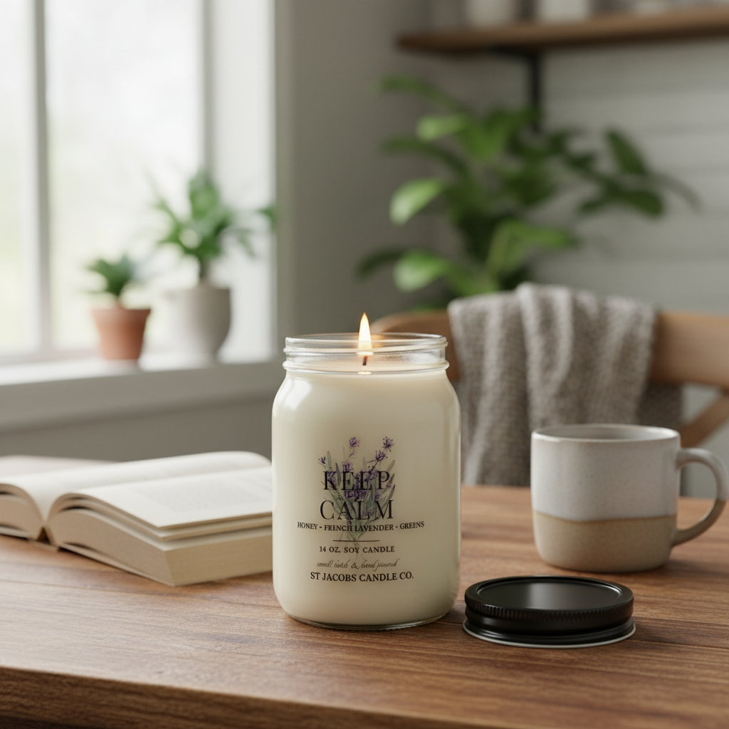 "KEEP CALM" Natural Soy Candle