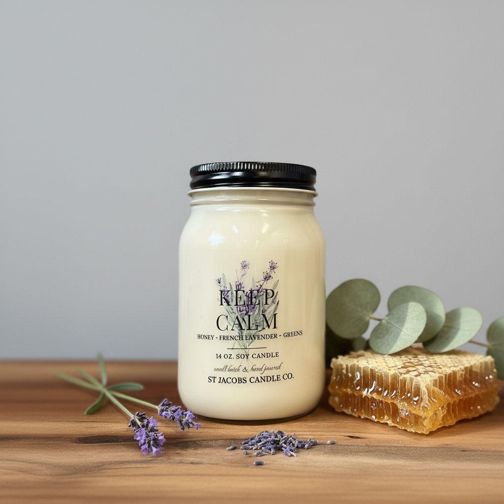 "KEEP CALM" Natural Soy Candle