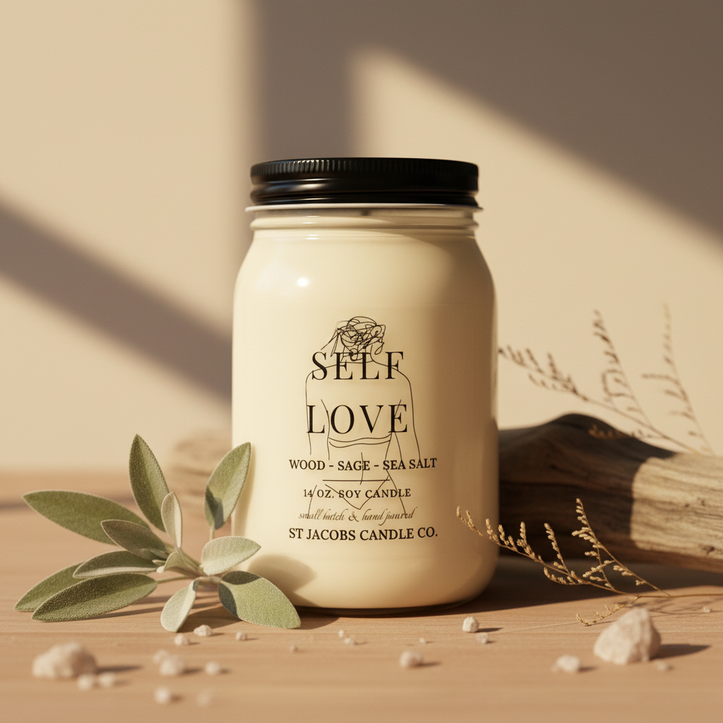 "SELF LOVE" Natural Soy Candle